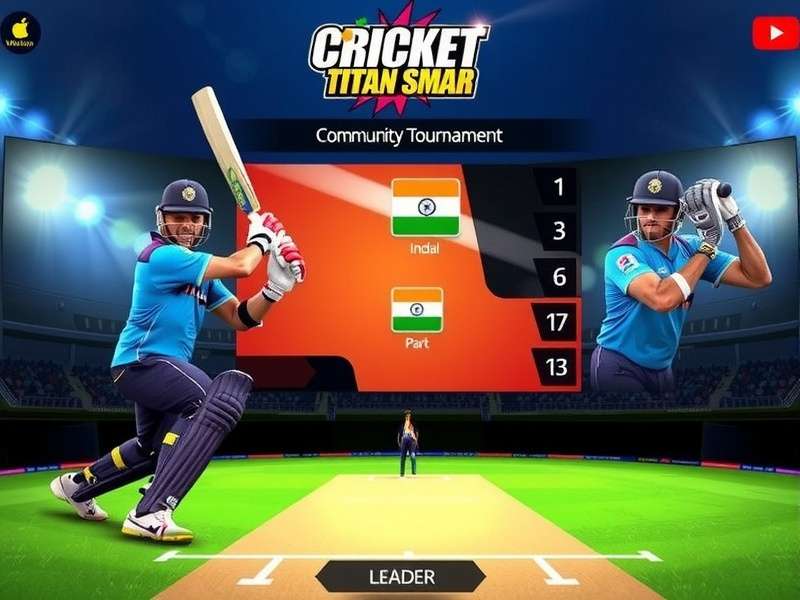Cricket Titan Smasher tournament screen showing Indian festival event